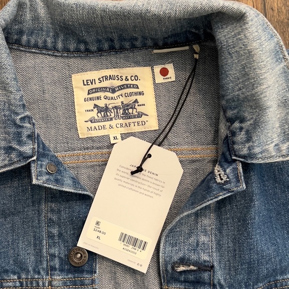 Levi's® Made & Crafted® BOYFRIEND TRUCKER JACKET Japanese Denim Bottle Blue - Picture 4 of 10